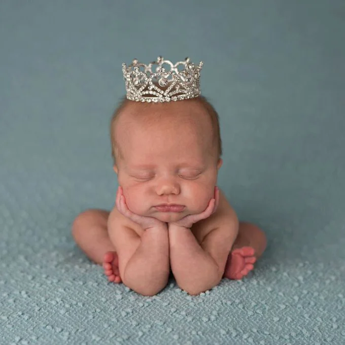 Newborn Photography Props new baby headdress crystal crown round crown hair ornament