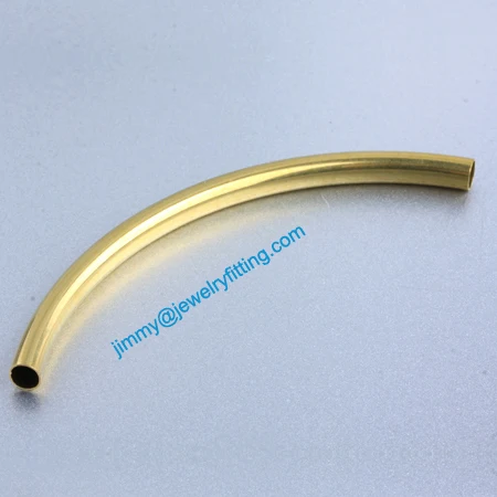 

Jewelry findings Raw Brass matel spacer tube beads Pave tube beads tube 5*85mm