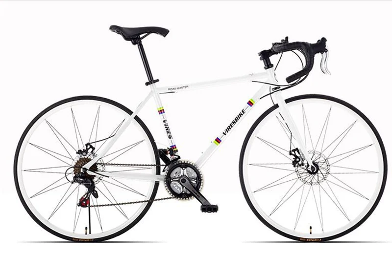 Clearance Road Bike Variable Speed Double Disc Brake 21 Speed Broken Wind Curved Handle Women and Men Adult Bicycle 7