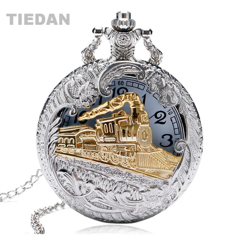 Warna Silver Vintage Retro Kereta Berongga Pocket 