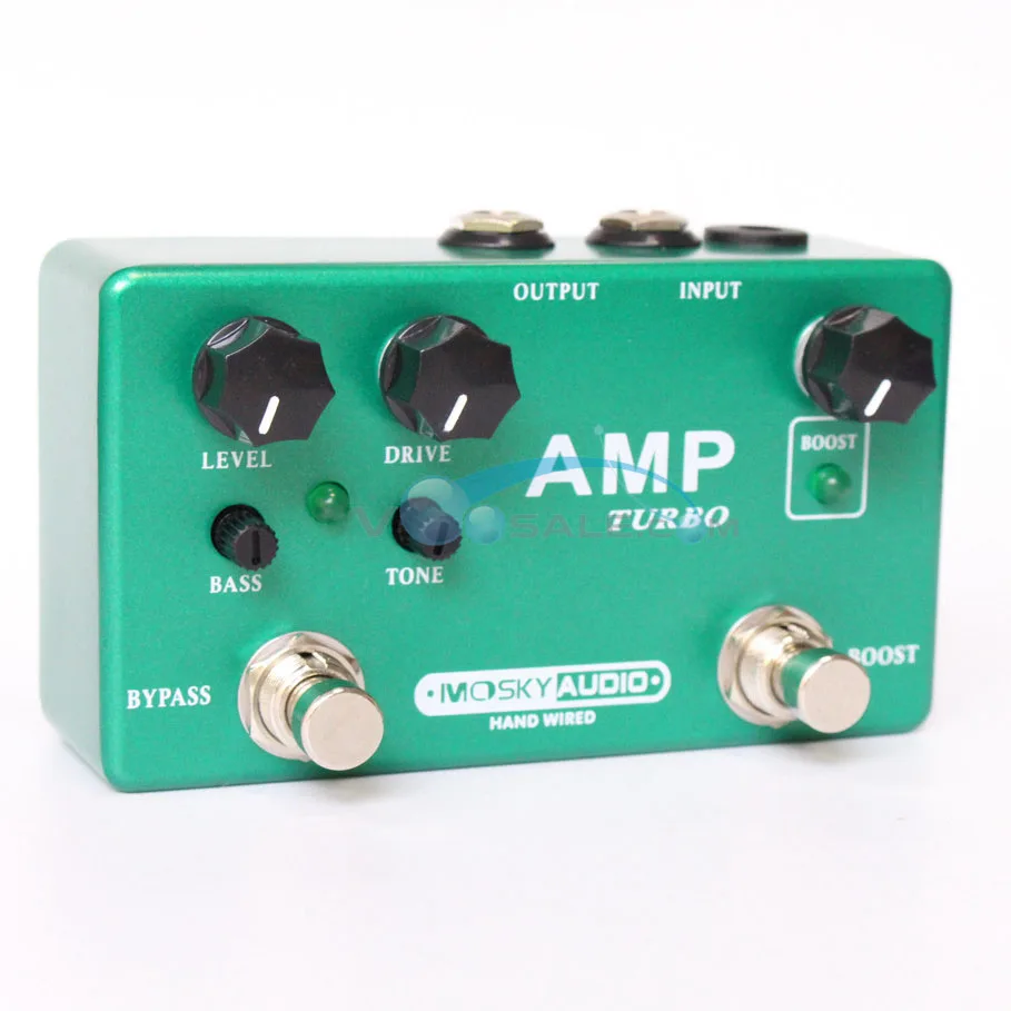 

Mosky Amp Turbo Multi-Effects AMP Guitar Effect Pedal Overdrive Boost Pedal Effect Guitar Accessories Guitar Parts 2 effect in 1