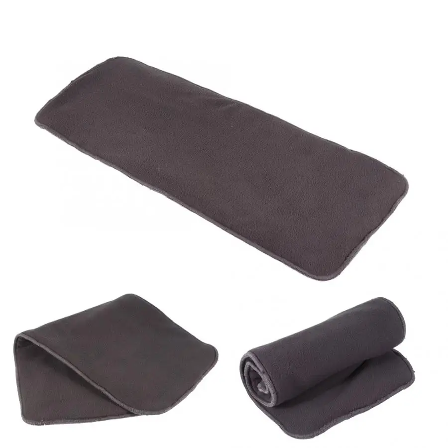 

Adult Bamboo Charcoal Anti-bacterial Cloth Diaper Insert Reusable Breathable Nappy Pad Liner 5 Layers Health Care
