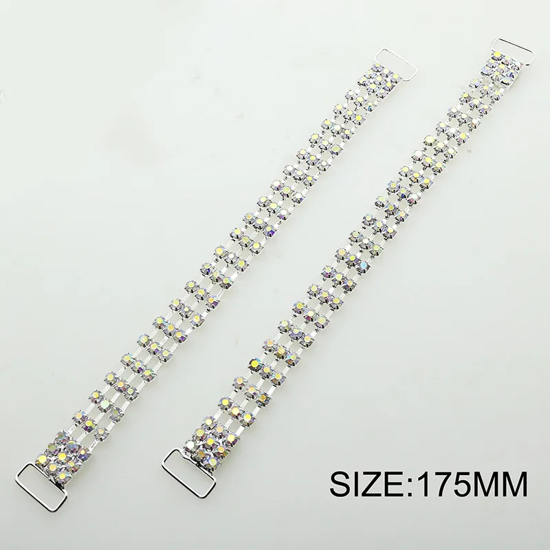 

1pcs/Lot 175mm Bikini Sewing Rhinestone Connecter Buckles Beachwear Wedding Dress Decoration Diamond Chain Crystal Bra Crafts