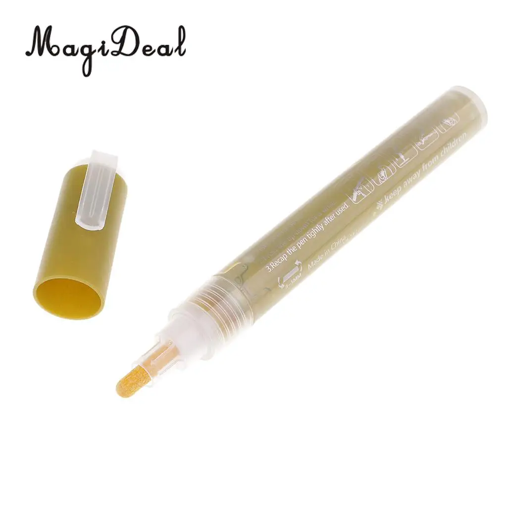 Gold & Silver & White Colors Permanent Acrylic Paint Markers Pens Paint on Glass,Metal,Wood,Fabric and Most Surfaces