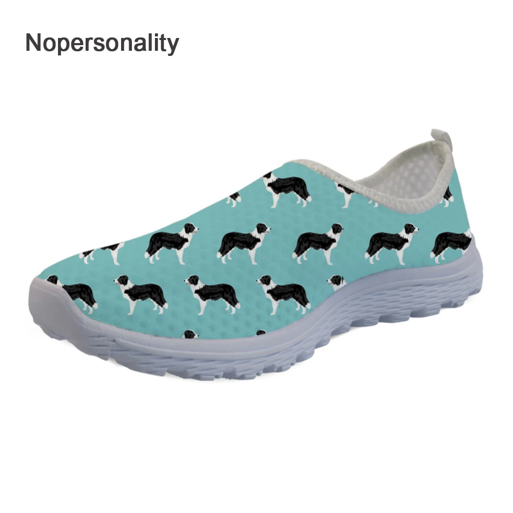 

Nopersonality Breathable Border Collie Mesh Shoes for Women Casual Female Ladies Mesh Loafers Comfortable Ladies Mesh Sneakers