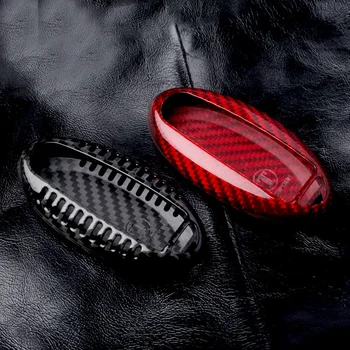 

Carbon Fiber Remote Key Fob Case Shell Cover For Nissan Teana Altima Qashqai X-trail Sentra Tiida Livida Leaf Maxima 370Z Patrol