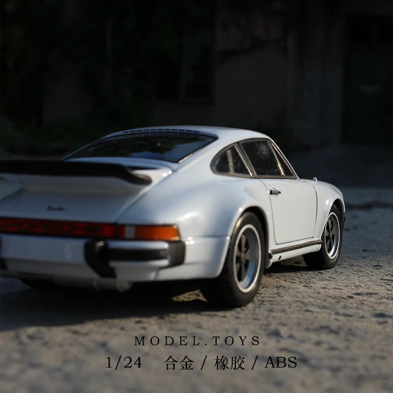 1:24 модель спортивного автомобиля из сплава для 911 Turbo 1974 с управлением на рулевом колесе переднее рулевое колесо игрушка для детей