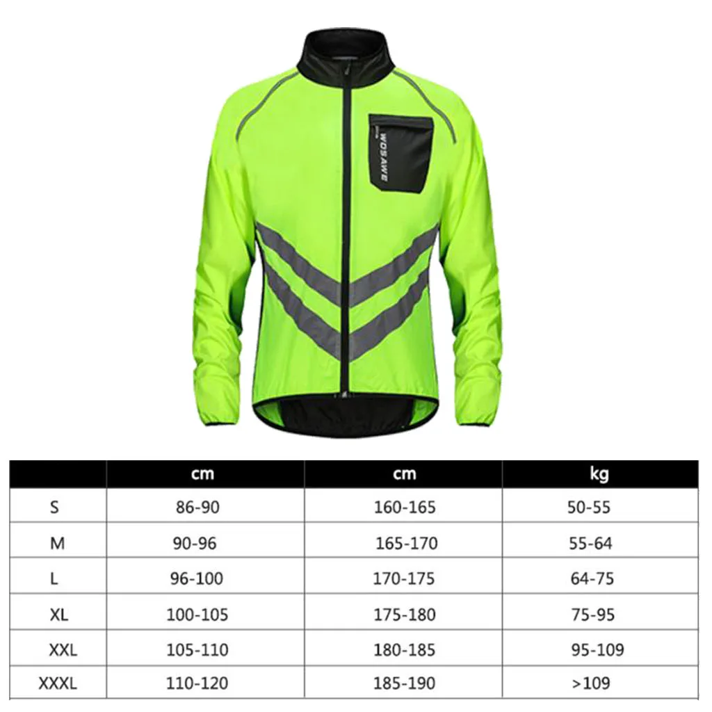 Men's Women's Cycling Long Sleeve Jersey Winter Outdoor Sports Jacket Water Resistant Bike Bicycle Wind Coat Sportswear