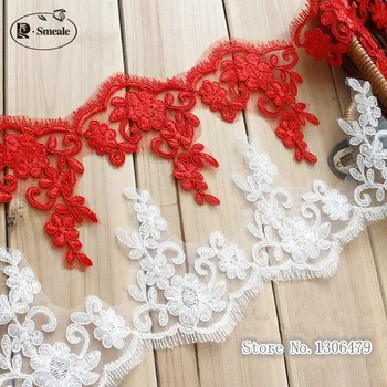 

3Yards/pack Refined Luxury with Continental Car Bone Sequined Lace Wedding Dress Accessories Lace Trim width 13cm RS1700