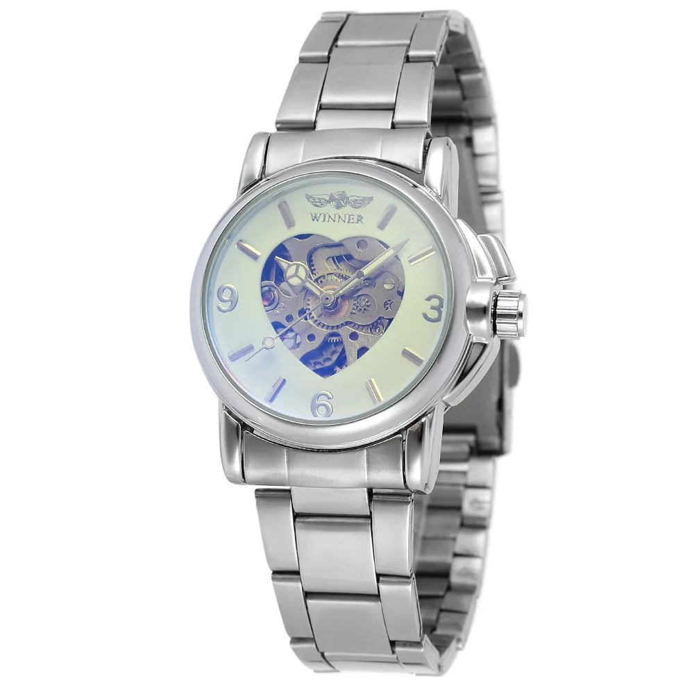 WINNER золотые парные часы люксовый бренд женские модные автоматические механические часы наручные часы для женщин Relogio для мужчин
