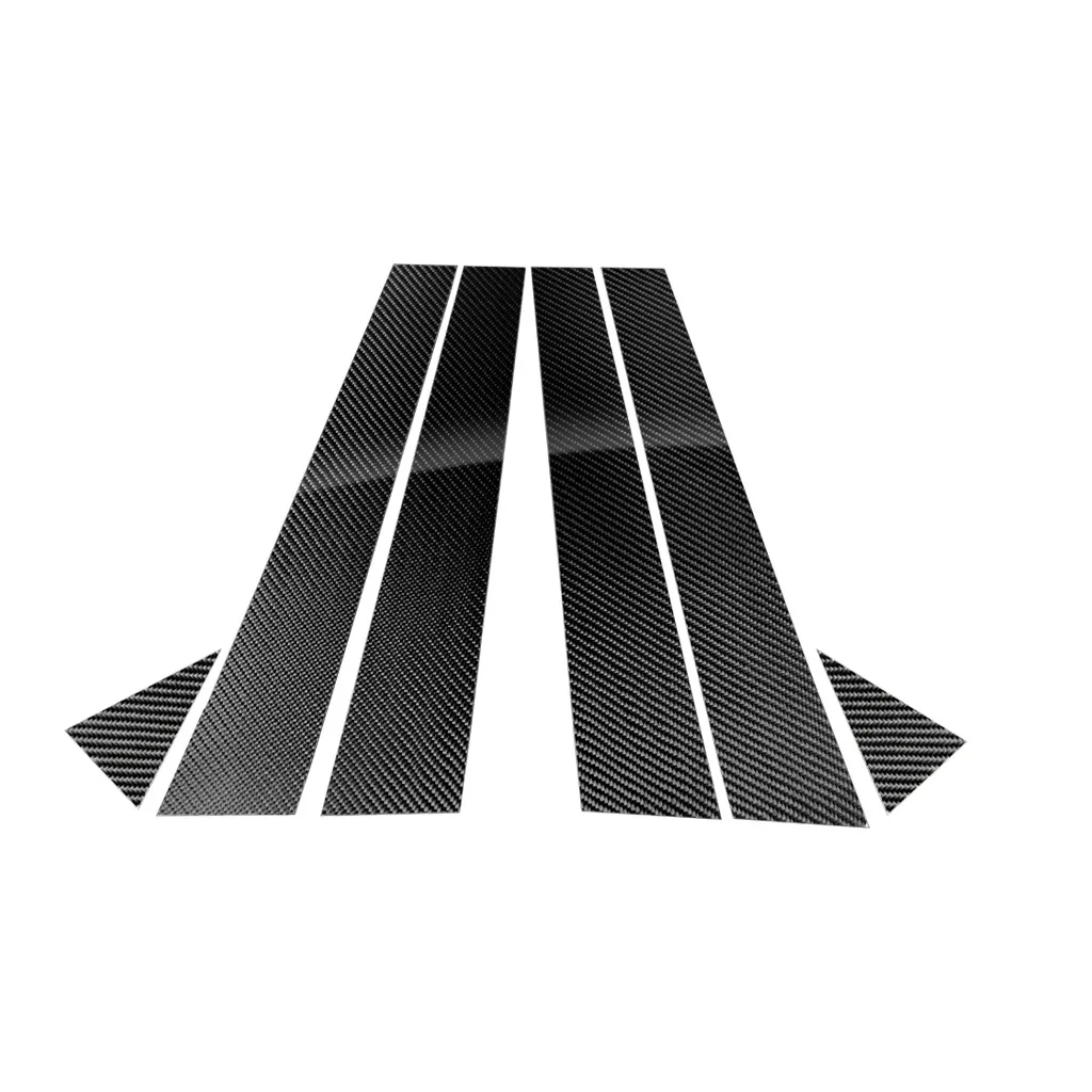 

Carbon Fiber Car Window B-pillars Stickers Car Decorative Trim Covers For Audi A3 A6 Q5 2012-2018 Car Styling Accessories