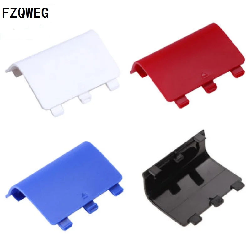 

FZQWEG 4 Colors Plastic Replacement Battery Back Cover Lid Door Shell for Xbox One Controller Plate