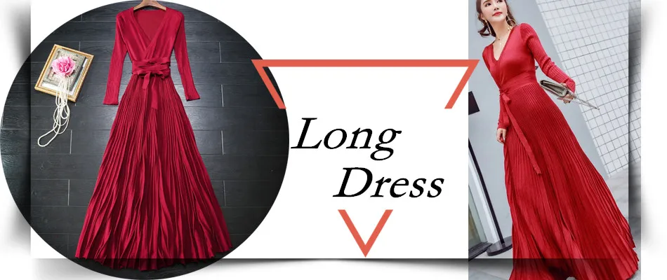Модное Черное Красное зимнее платье, женское сексуальное Элегантное повседневное Плиссированное Платье-туника с длинным рукавом и v-образным вырезом, офисные вязаные платья Vestidos