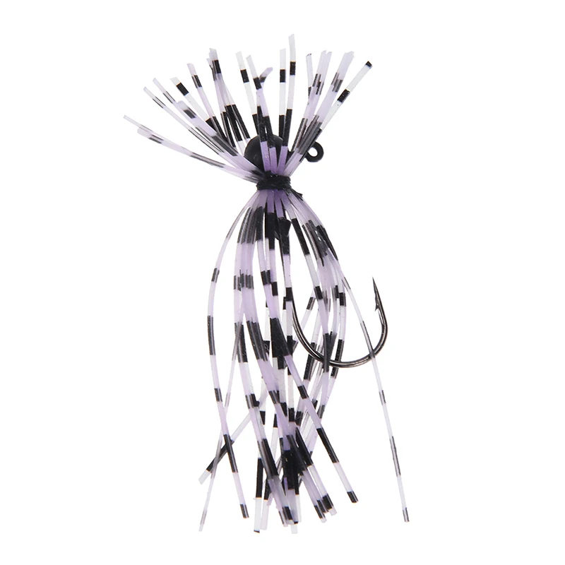 

1PC Rubber Jig Hook Tungsten Head Silicone Wire Beard Lure Hooks Isca Artificial Para Leurre Fishing Accessories 1.8g/2.5g/3.5g