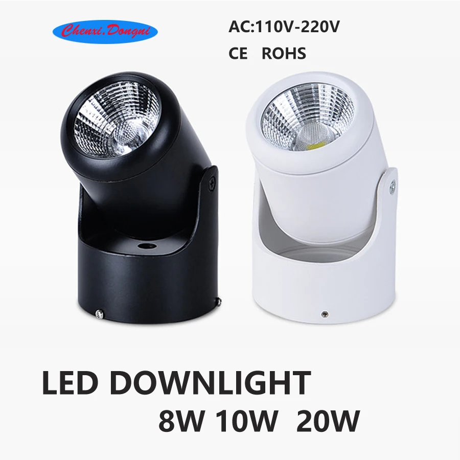 

for surface mounting led lamps 8 w 10 w 20w light angle adjustable to the lobby / office / bathroom / gallery / shop / passage
