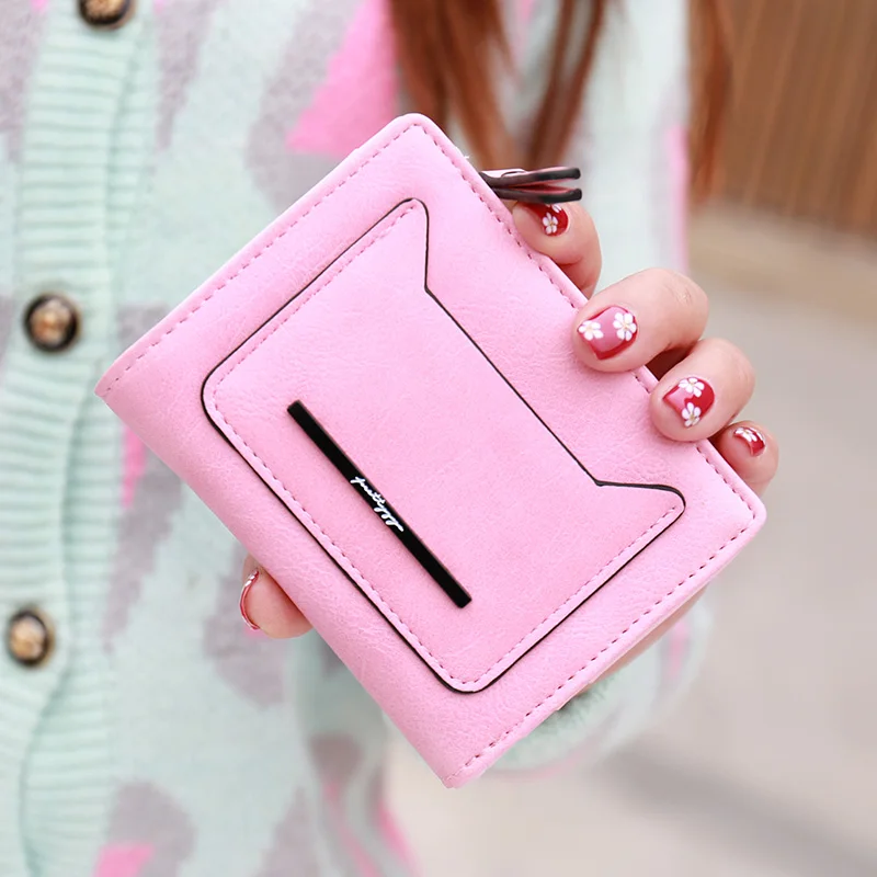 New Ladies Cartoon Cat Purses Women Wallet Zipper  Cards Holders PU Wallet Coin Purses Girl carteras mujer