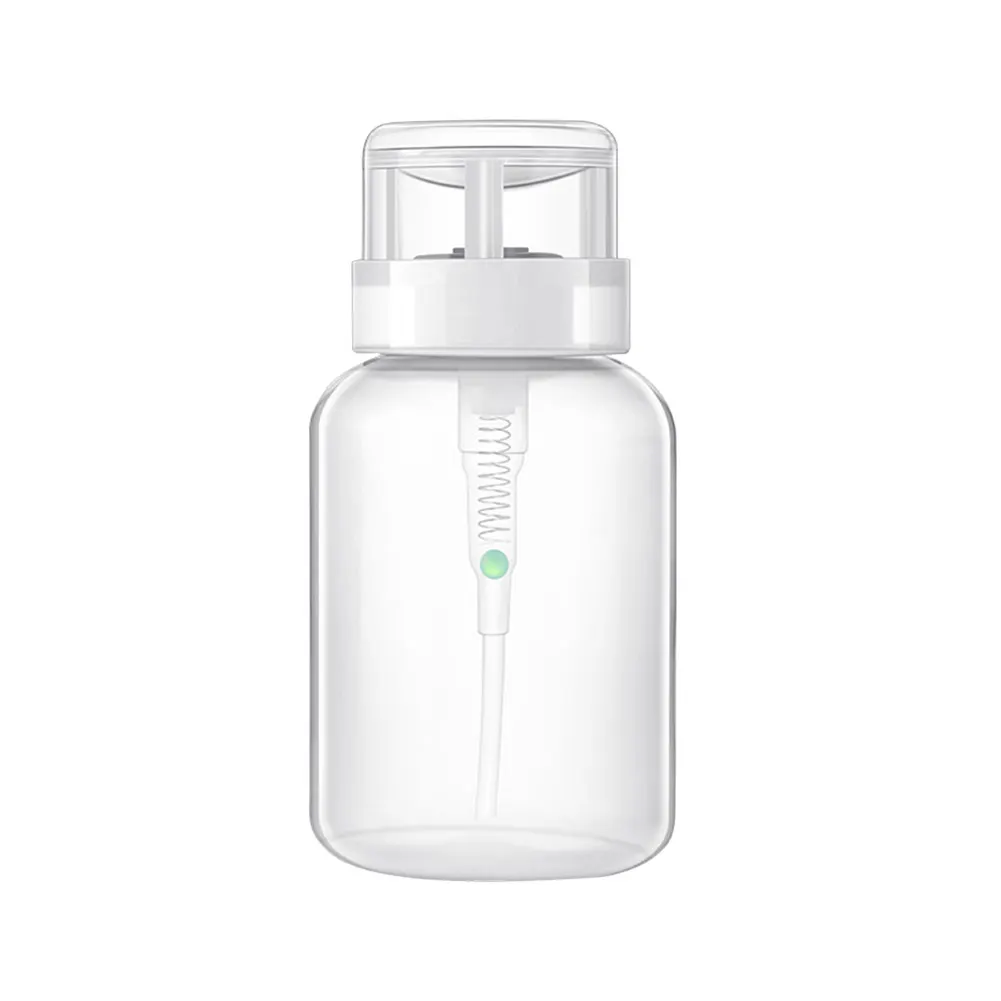 200ML Portable Travel Press-type Empty Bottle Plastic Bottle Cosmetic Empty Bottle Container Nail Polish Remover Pump Dispenser