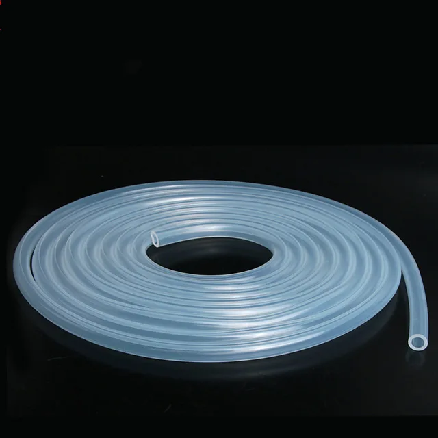 Tanie 5 M 10 M rura z gumy silikonowej 7X10mm przezroczysty przezroczysty rura wąż sanitarny Food Grade żel krzemionkowy węże hydrauliczne