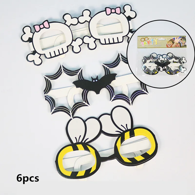 Children's Birthday Party Supplies Baby Decorative Masks Festival Dress Up Halloween Goggles Atmosphere Paper Funny Mask qq039 (7)