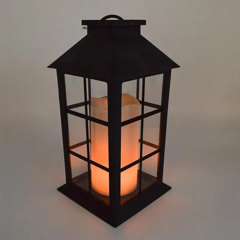 

1PC Decorative Vintage Retro Classic Candle Lantern with LED Candle for Party Home Festival Wedding Christmas