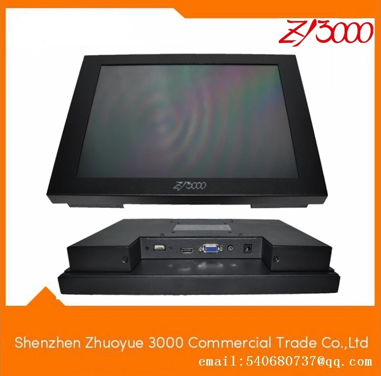 2017 Rushed Hmi New Stock 4:3 1024*768 Waterproof Open Frame Metal Casing Usb Vga Input Touch Screen Monitor For Industrial