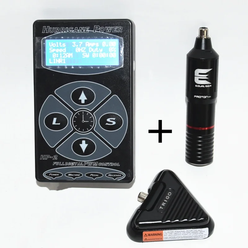 

Hurricane HP-2 Power Supplly Digital Dual LCD Display Tattoo Supplies with high quality tattoo pen machine gun
