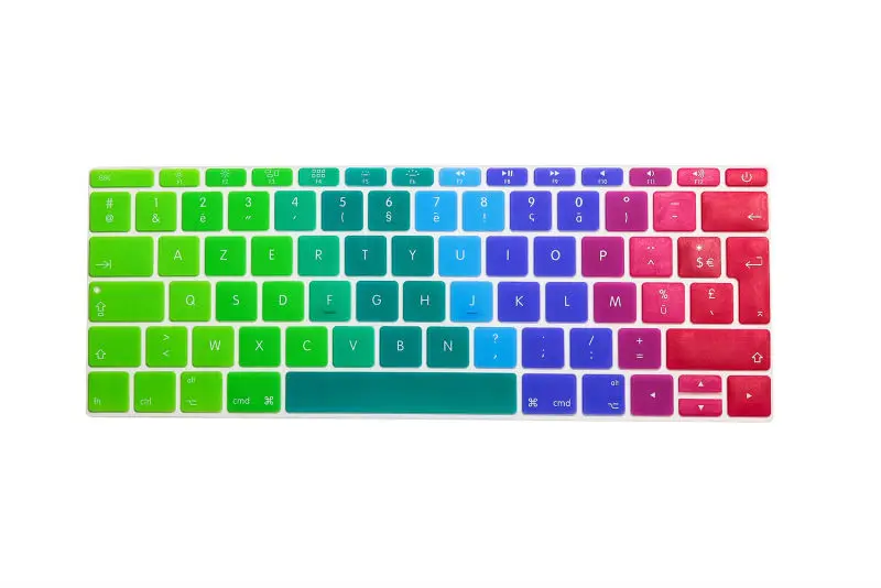 12 French Franch Silicone Keyboard Cover Protector Skin for Mac Book 12