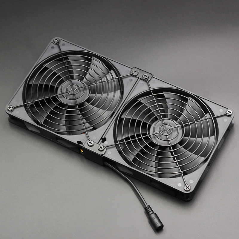 14025 немой мульти-вентилятор комбинации, 140 мм x 25 мм высокая скорость для DIY охлаждения и вентиляции выхлопной проект с адаптером 110-220 В