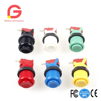 

8 PCS American Push Button With Horizontal Micro Switch