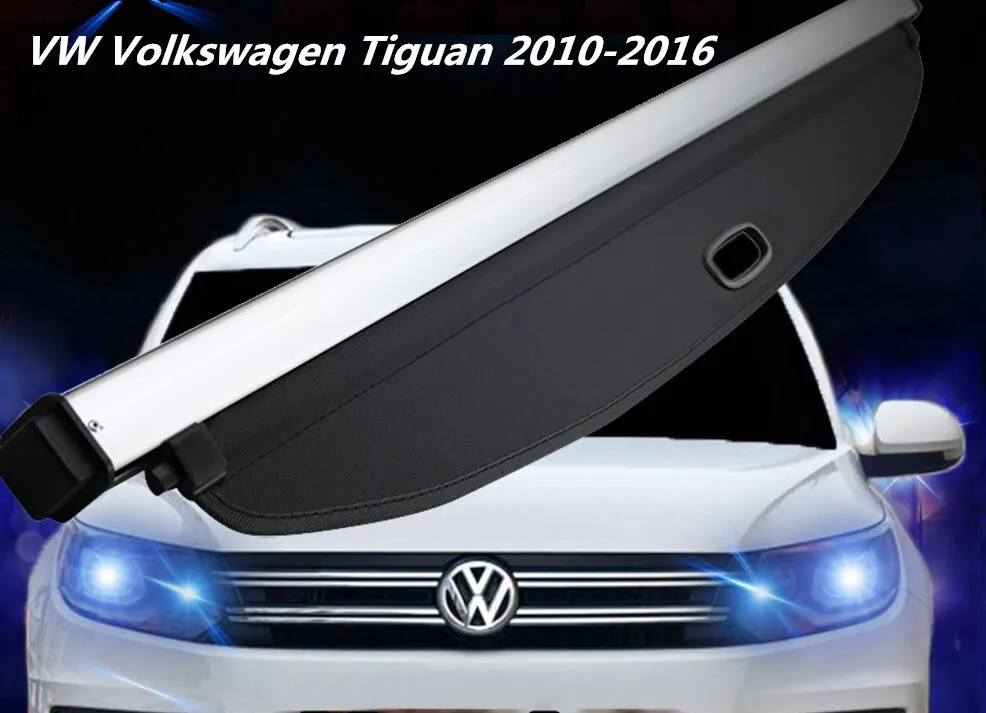 

JINGHANG Car Rear Trunk Security Shield Cargo Cover For VW Volkswagen Tiguan 2010 2011 2012 2013 2014 2015 2016 ( black, beige)