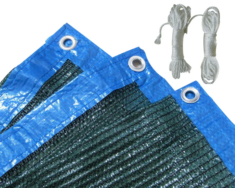 

85% 2x3Meters Dark Green Shade Mesh Sunblock Netting with Strengthened Tape and Grommet,Including 4 Meters Strengthened Rope