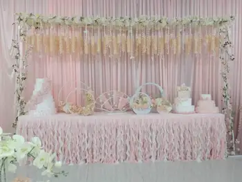 

2019 Fashion table skirt table cloth wedding table skirts christmas table covers/ hotel home banquet party T-Stage decoration