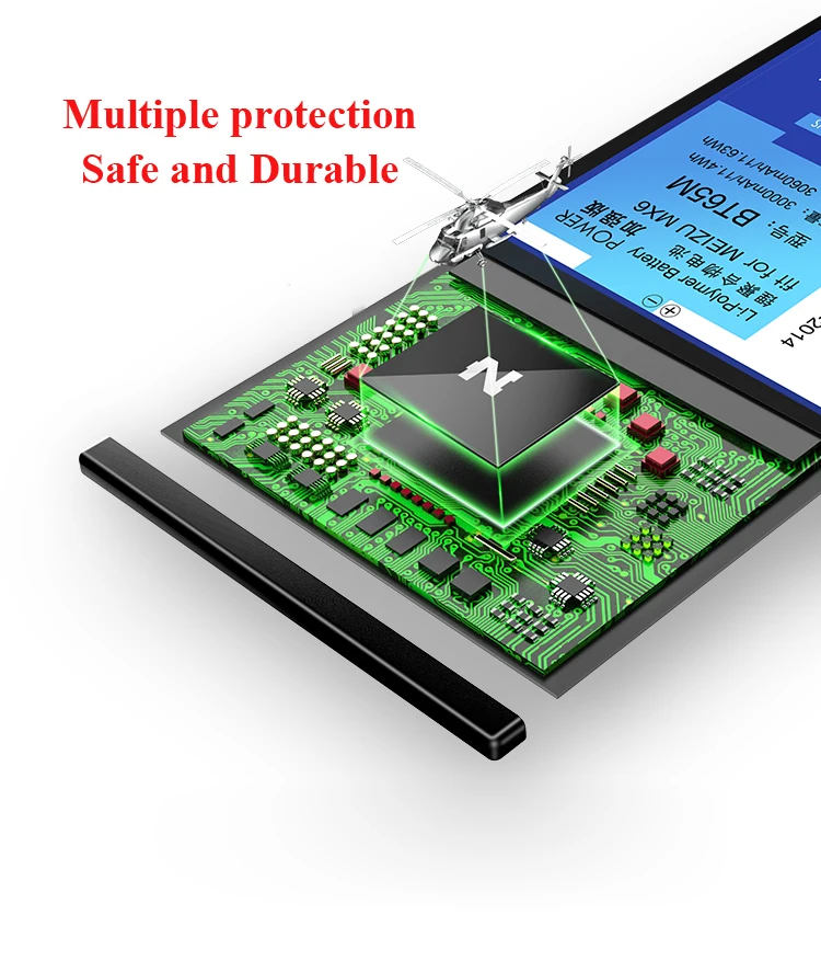 Nohon Battery For MEIZU MX6 6 BT65M 3000mAh 3060mAh built-in High Capacity Phone Li-polymer Bateria For MEIZU MX6  Battery+Tools Details (05)