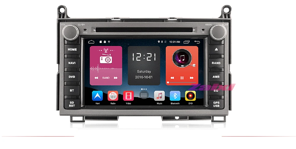 ZaiXi Android Car Multimedia player 2 Din WIFI GPS Navigation Autoradio For Toyota Venza AV10 2008~2017 GPS Radio FM Maps BT 7