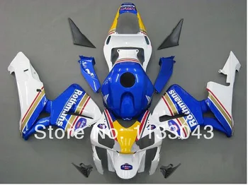 

100% Injection fairing kits for HONDA CBR600RR F5 03 04 CBR 600 RR 03-04 CBR600 2003 2004 blue white fairings +Body #16hssNice