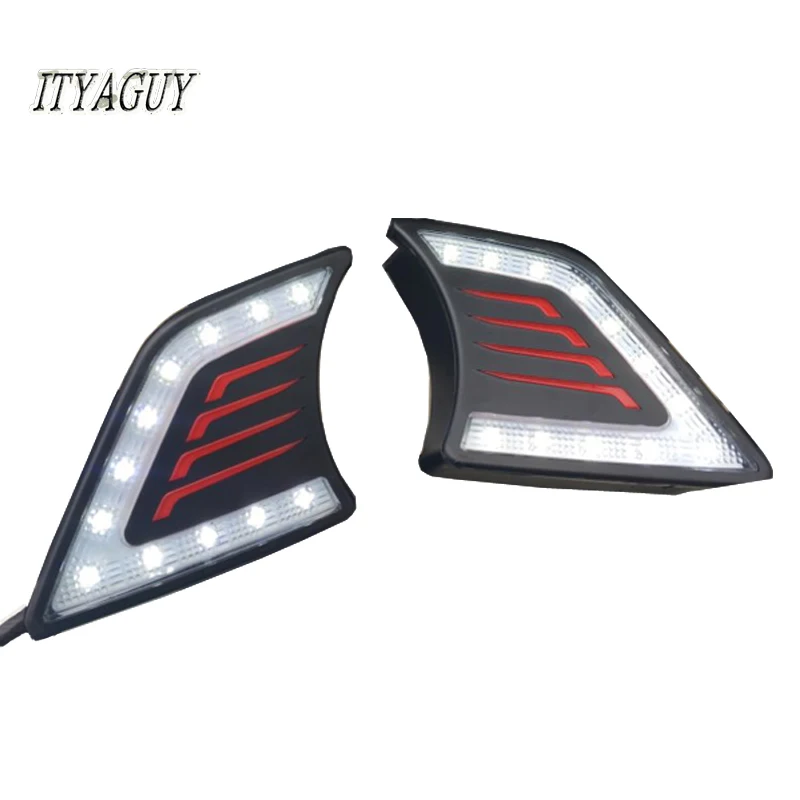 

Auto 2Pcs 12V DRL For Toyota Hilux Vigo 2012 2013 2014 LED DRL Daytime Running Light Fog Lamp Cover Waterproof Car drl led