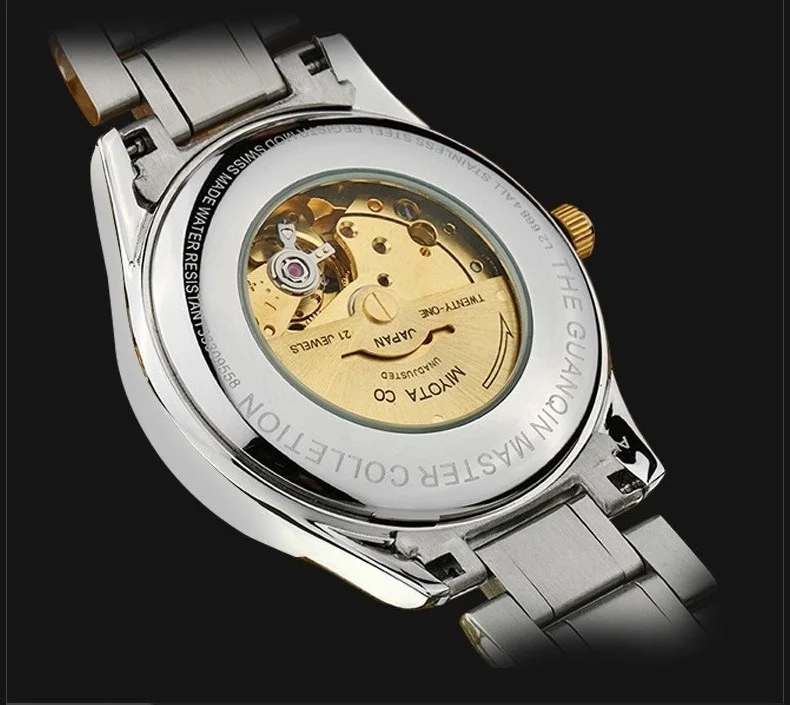 GUANQIN Mens Watch Top Brand Automatic Watch Calendar Luminous Perspective Week Clock Men Water Resistant Male Wristwatches 2017 (10)