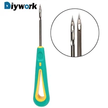 DIYWORK кожевенное ремесло иглы Набор инструментов кожаные материалы для рукоделия шитье ручной инструмент для ремонта холст кожа швейная обувь