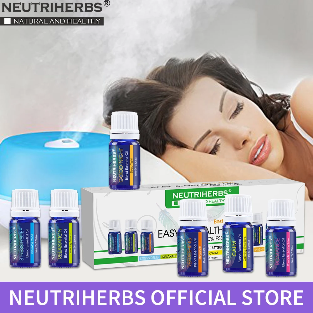 Neutriherbs 6 قطع الجمال النقي زيوت عطرية لالعطرية الناشرون ، المرطب ، حمام ، تنقية الهواء ، تدليك Neutriherbs 6 قطع الجمال النقي زيوت عطرية لالعطرية الناشرون ، المرطب ، حمام ، تنقية الهواء ، تدليك
