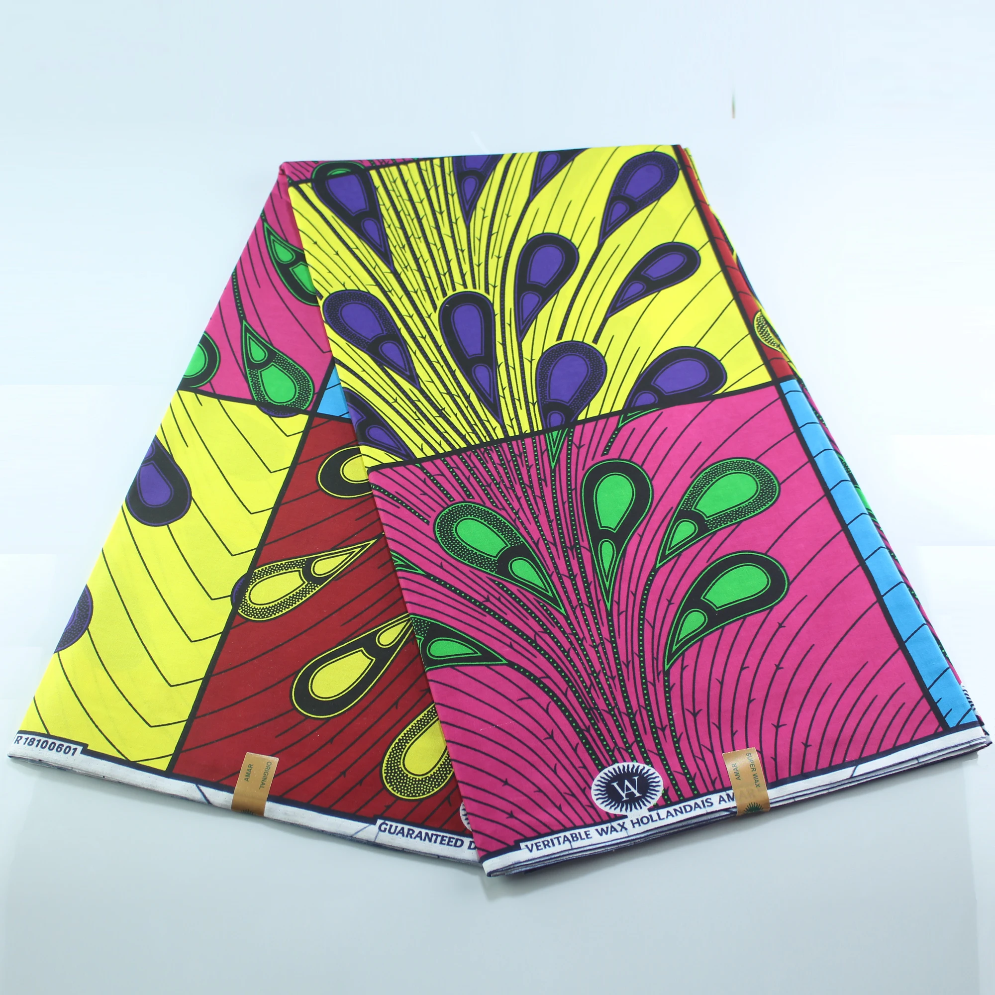 

Wax High Quality 100% Cotton African Fabric For Party Dress Hot Sale Design