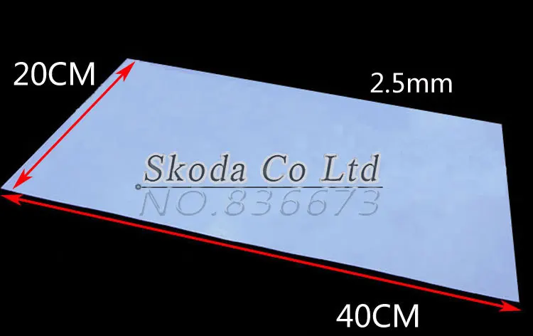 

Freeshipping 400mm*200mm*2.5mm Blue Thermal Pad Silicone Heatsink Cooling Conductive Pads for CPU GPU VGA Chipset