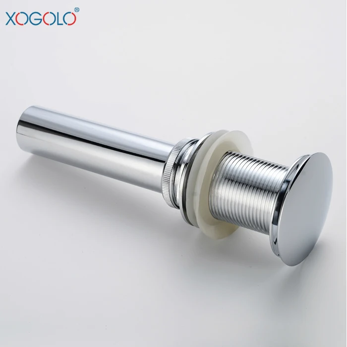

Xogolo Solid Copper Pop Up Drain Waste for Bathroom Lavatory Vanity Water Pool Handbasin Drainer without Overflow, Rose, 00017