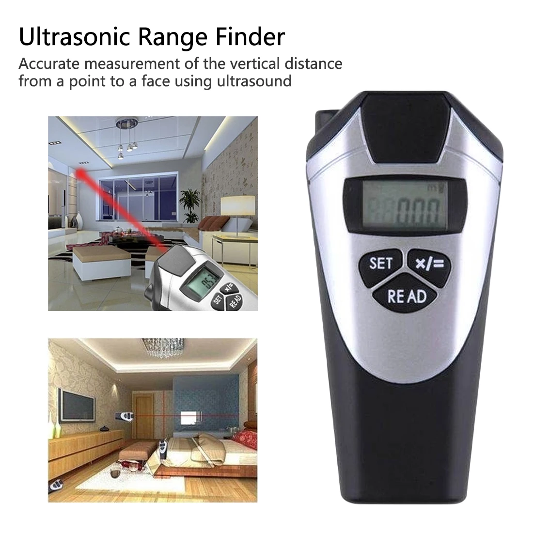 

18m Laser Rangefinder Digital Laser Distance Meter battery-powered laser range finder tape distance measurer