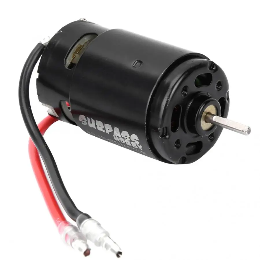 SURPASS HOBBY 550 Carbon Brushed Motor 12T/21T/27T/35T Strong Brushed Motor for 1/10 RC Model Car RC Toy Accessory