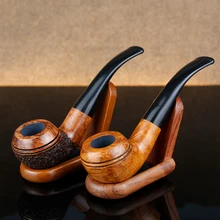 Большая круглая чаша табачная Труба 9 мм фильтр Briar деревянная труба бесплатные инструменты набор Briar курительная трубка мульти выбор случайный Выгравированный Briar труба