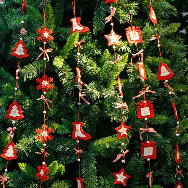 110 см Рождественская елка подвеска капли украшения Рождественский подарок на год держатели для вечерние украшения поставки красный