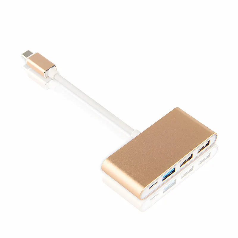 3 в 1 USB 3,1 type-C к USB 3,0 концентратор USB-C зарядный порт Соединительный Кабель-адаптер