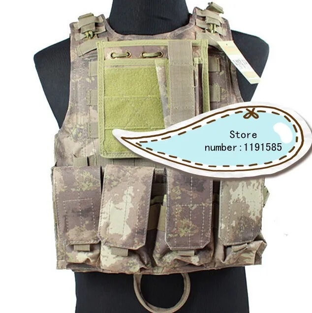 Amphibians Molle Quick Release Chest Rig Harness Tactical Airsoft Paintball Vest W/ Triple 5.56mm Mag Pouch Atacs | Спорт и