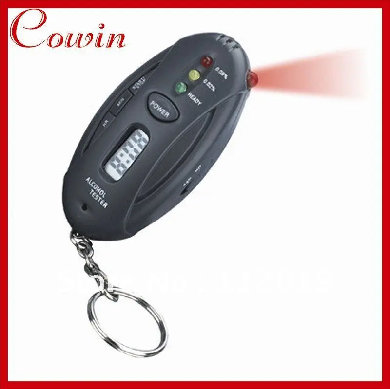

3 in 1 Mini LCD Alcohol Tester Analyzer Detector Breathalyzer with Flashlight & Keychain Free Shipping