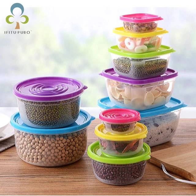 5Pcs Plastic Storage Container Set